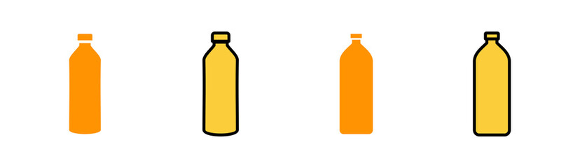 Bottle icon set for web and mobile app. bottle sign and symbol