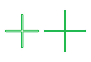 Obraz premium Plus Icon set. Add plus icon