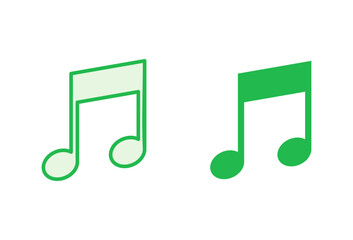 Music icon set. note music icon vector