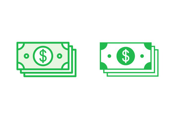 Money icon set. Money vector icon.