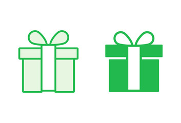 Gift icon set. gift vector icon. birthday gift