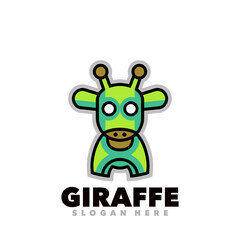 Giraffe mascot cartoon 