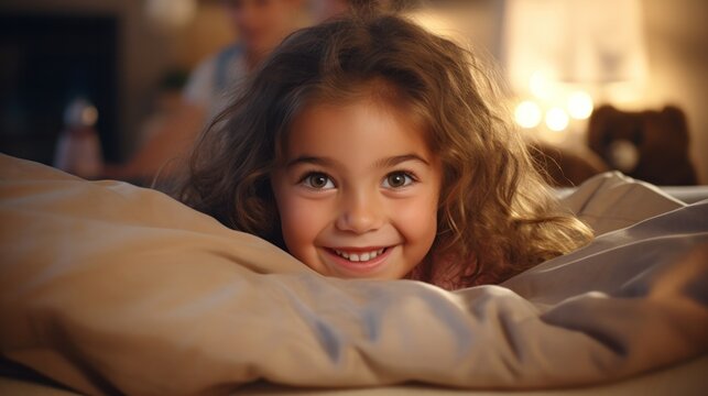 children kid playing hide and seek standing behind the sofa, Adorable child having fun in the home. happy family have fun with kids, activity, learning, activity, game, meditation