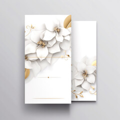 design wedding invitation or card template with watercolor beautiful floral pattern. 