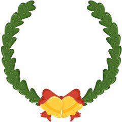Christmas wreath design