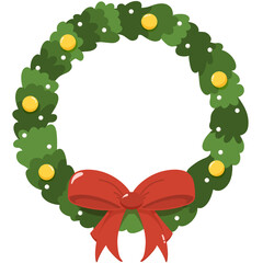 Christmas wreath design