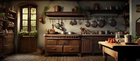 outdated cooking area