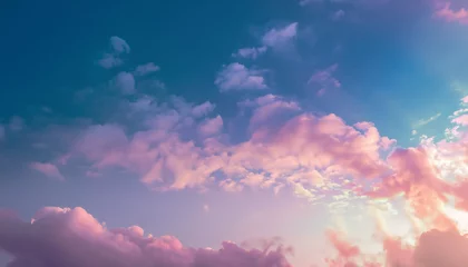 Foto op Plexiglas 美しい夕暮れ時の空の画像3 © maruru