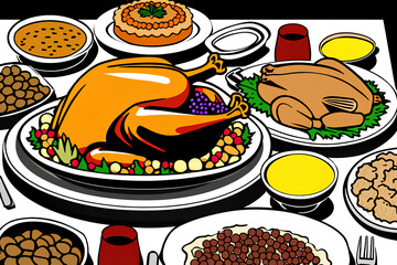thanksgiving food.Generative AI
