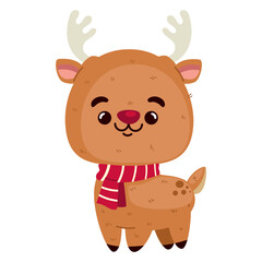 Fototapeta premium christmas character reindeer