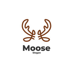 Deer modern logo vector 