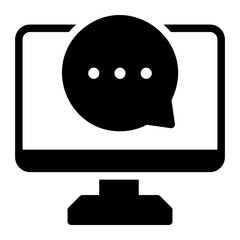 computer glyph icon