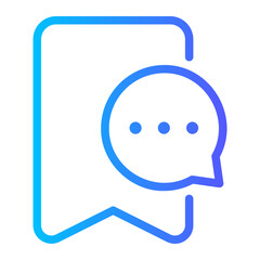 bookmark gradient icon