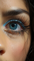 A Beautiful Detailed Crisp Healthy Women Glossy Eye Retina
