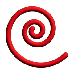 Obraz premium 3d red spiral line colroful design for elements