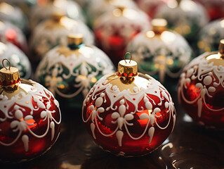 A close-up image of Christmas decoration