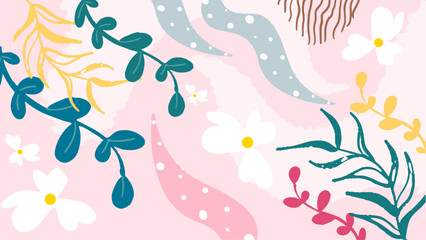 Vector illustration modern abstract colorful organic background