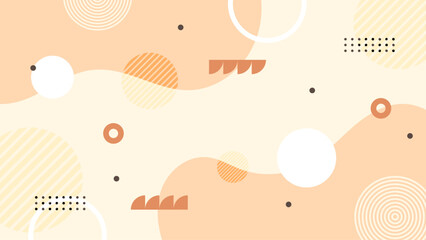 Beige white and orange modern vector abstract creative geometric shapes background minimalist