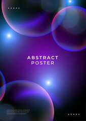 Vector abstract colorful liquid fluid poster background