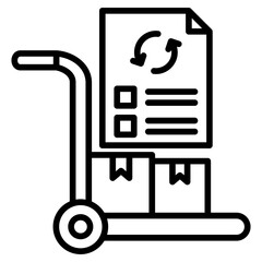 Purchase order processing icon