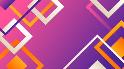 Purple orange and white vector geometric background with gradients