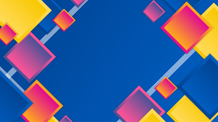 Colorful vector abstract gradient background with geometric shapes