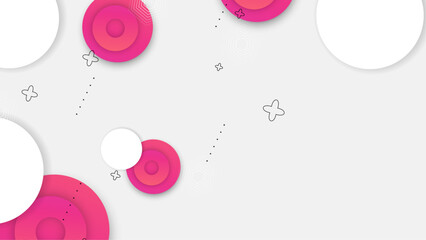 White gray grey and pink modern vector abstract creative geometric shapes background minimalist