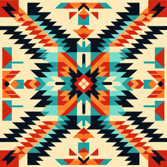 American indian traditional colorful pattern. Ethno style Texture