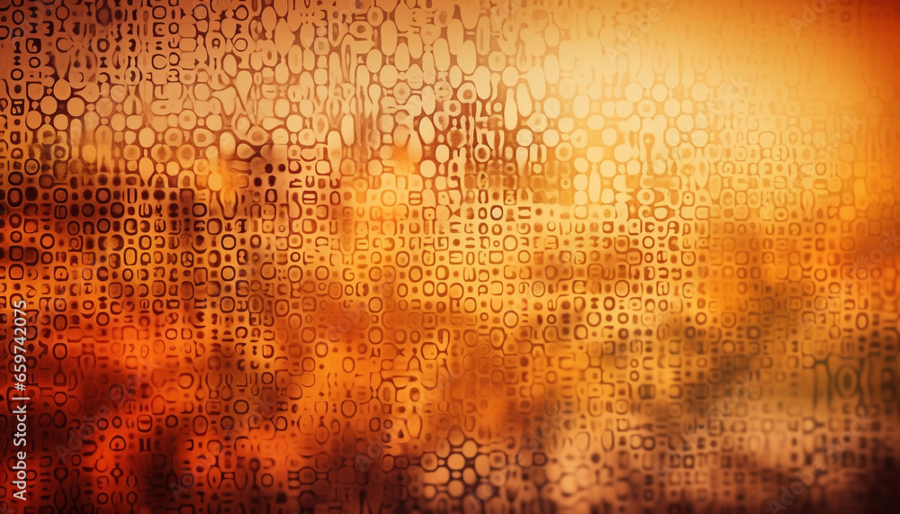 Poster abstract design with blurred motion and vibrant colors in panoramic shape generated by ai