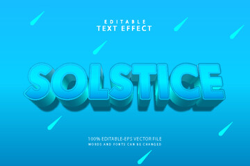 Solstice editable text effect 3 dimension modern style