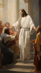 Divine Encounter: Jesus healing the blind