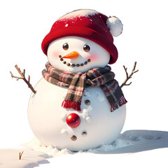 a snowy Christmas winter. Generative AI