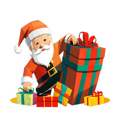 a snowy Christmas winter. Generative AI