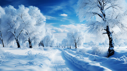 冬の自然の景色(AI)