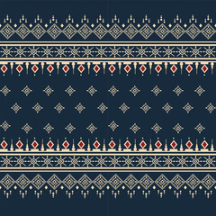 Ethnic abstract ikat art. Aztec ornament print. Geometric ethnic pattern seamless color oriental. Design for background, curtain, carpet, wallpaper, clothing, wrapping , vector, illustration.
