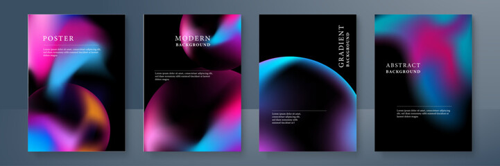 Vector abstract colorful liquid fluid poster background