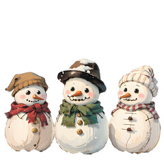 a snowy Christmas winter. Generative AI