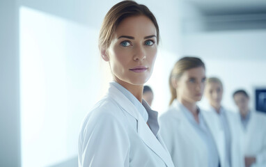 Fototapeta premium Group of doctors working in a clinic