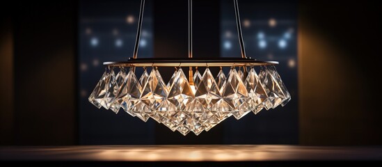 Luxurious diamond crystal chandelier