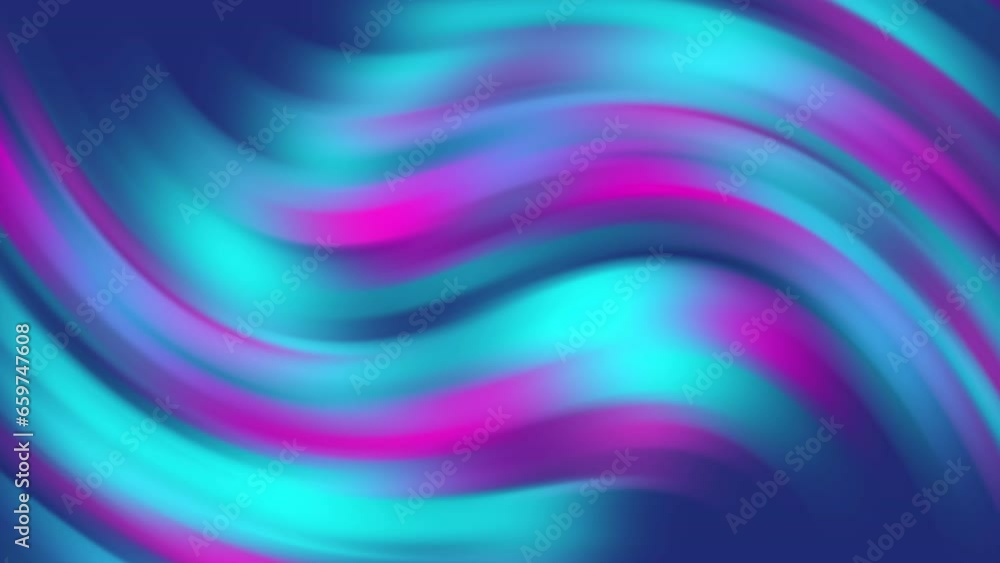 Wall mural abstract dual color gradient background with liquid style waves featured violet and blue. seamless l