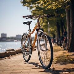 Bicicleta urbana - obrazy, fototapety, plakaty
