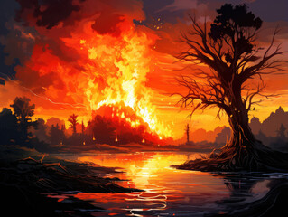 Fiery Landscapes