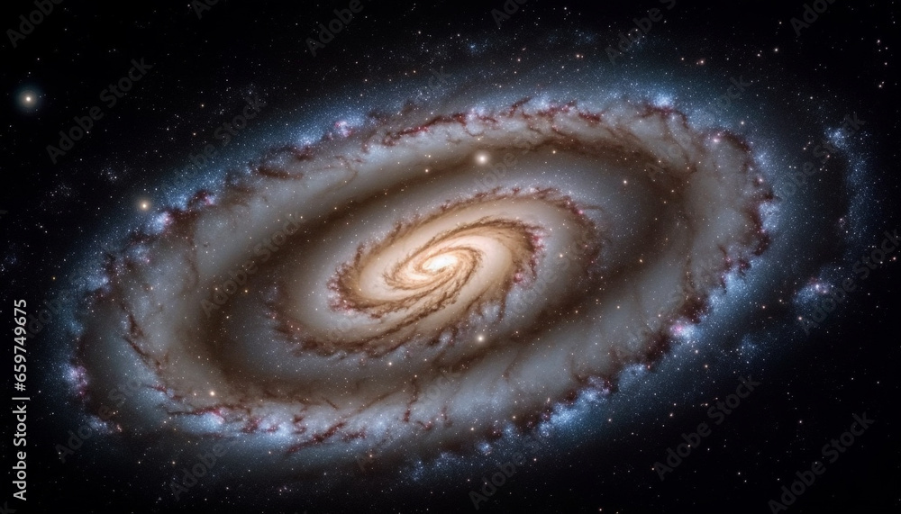 Poster abstract milky way a futuristic star field exploding with creativity generated by ai