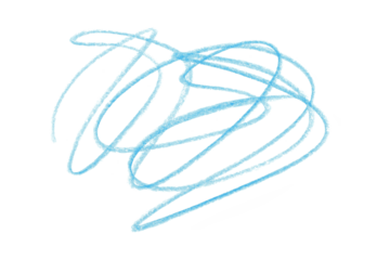 light blue pencil strokes isolated on transparent background