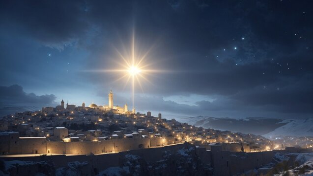 Bethlehem star, Christmas.