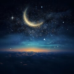 Obraz na płótnie Canvas new moon sighting