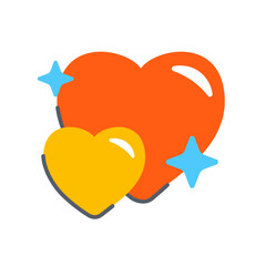 Love heart emoji icon