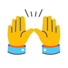 Raise hand gesture emoji icon