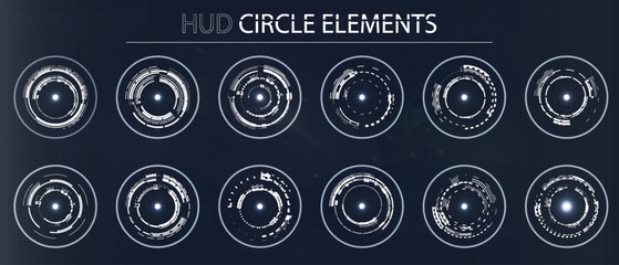 HUD Control Circles Graphics