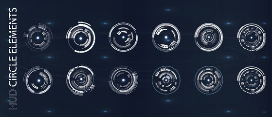 HUD Control Circles Graphics